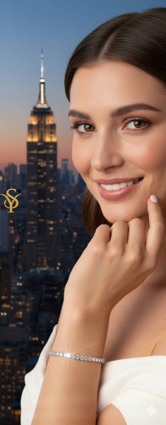 3.00 CT Lab-Grown Diamond Tennis Bracelet – 14K White Gold