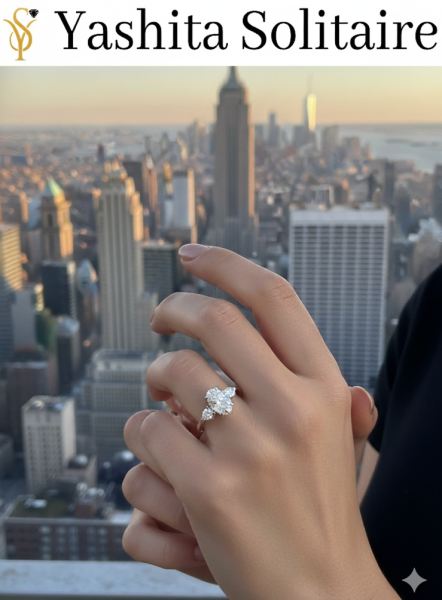 GIA certified Natural Diamond Three-Stone Ring – 1.45 CTW | 18K White Gold